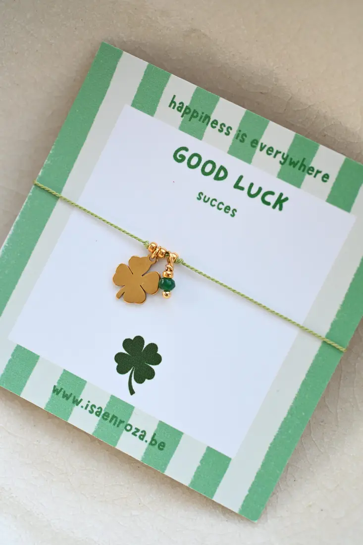 Wensbandje: good luck