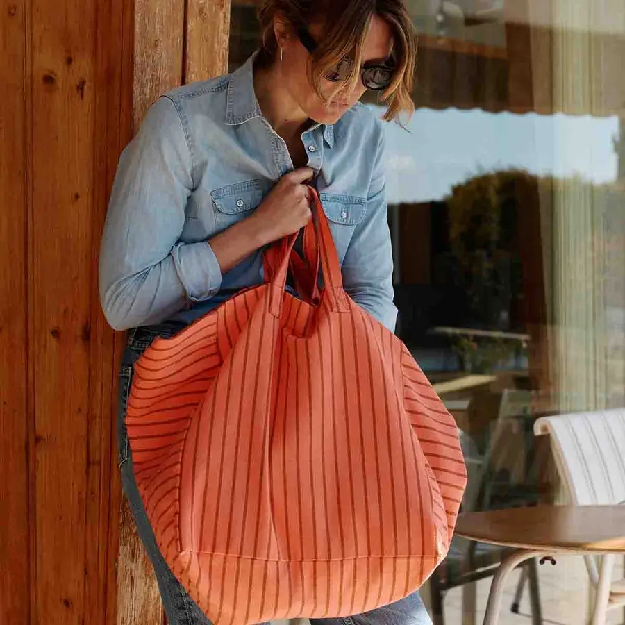 Draagtas tennis pecan/corail