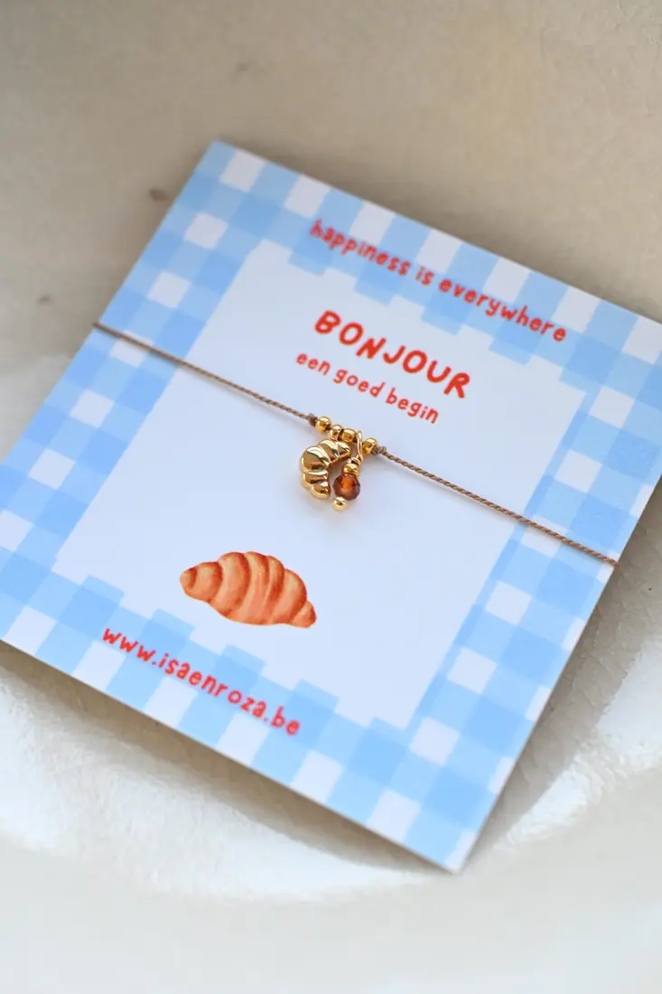 Wensbandje: bonjour