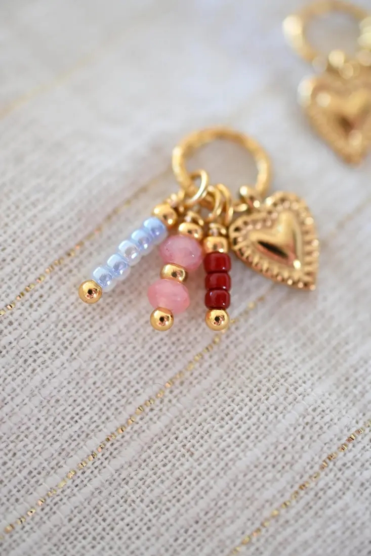 Verwisselbare oorbel hangertjes | Little Treasures – Heartbeat