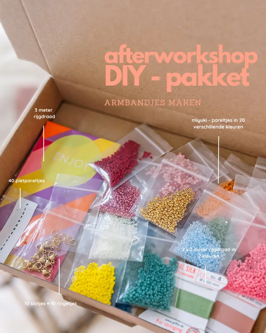 After DIY – en workshoppakket armbandjes maken