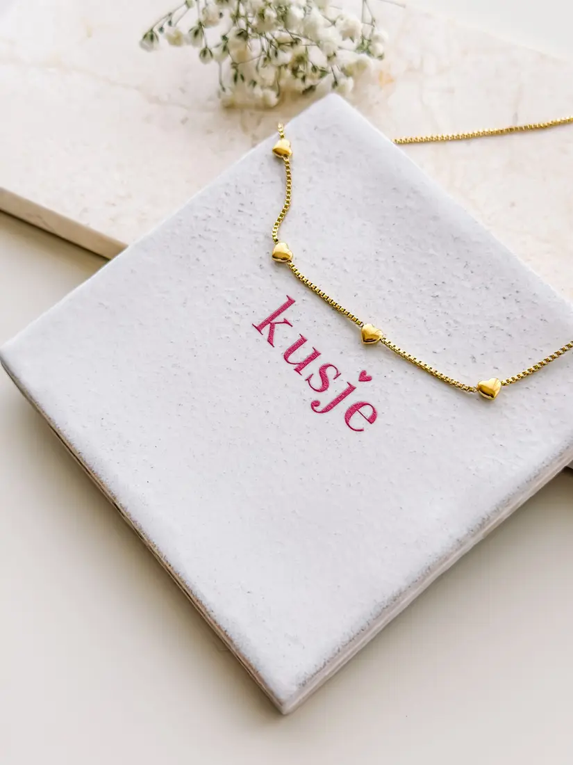 Basic ketting hartjes